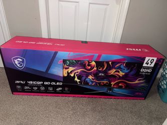🔥 NEW SEALED MSI MPG 491CQP QD-OLED 49” Curved Gaming Monitor 144Hz