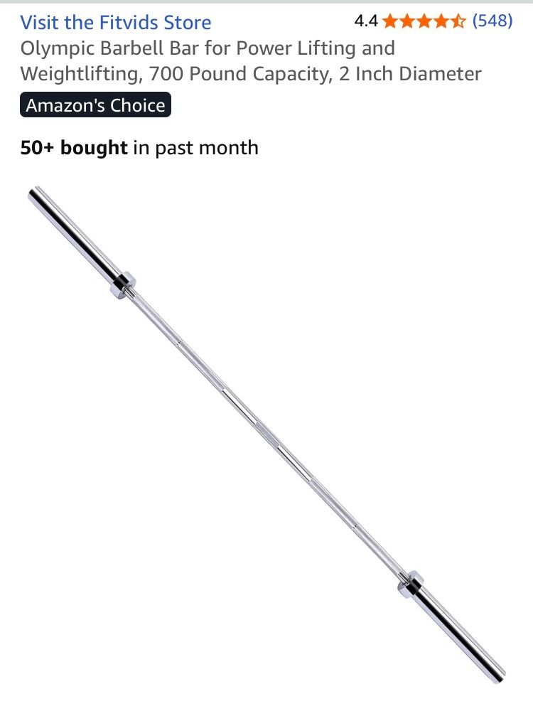 6 Foot Olympic Barbell