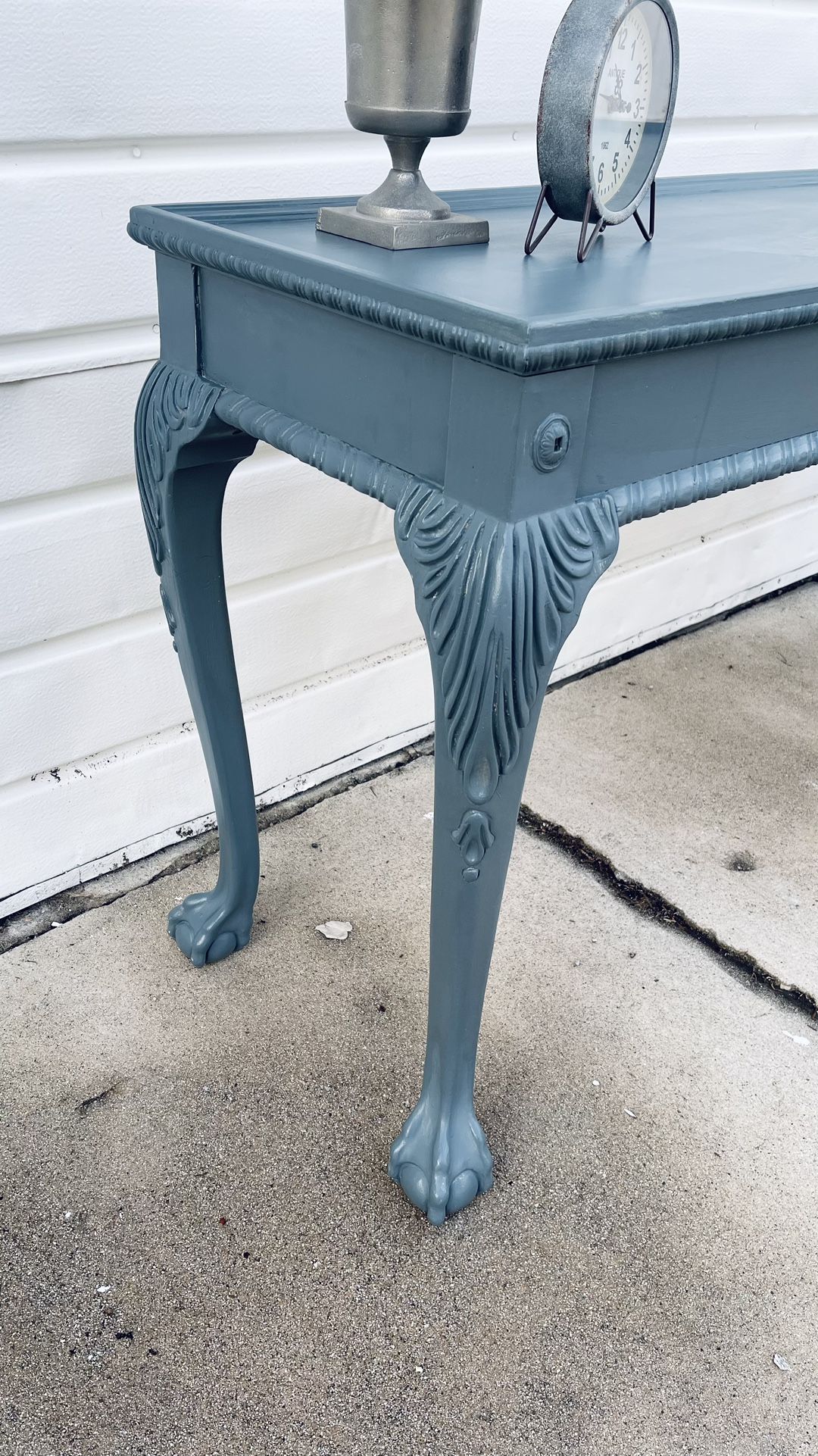 Vintage Wood Entryway Table