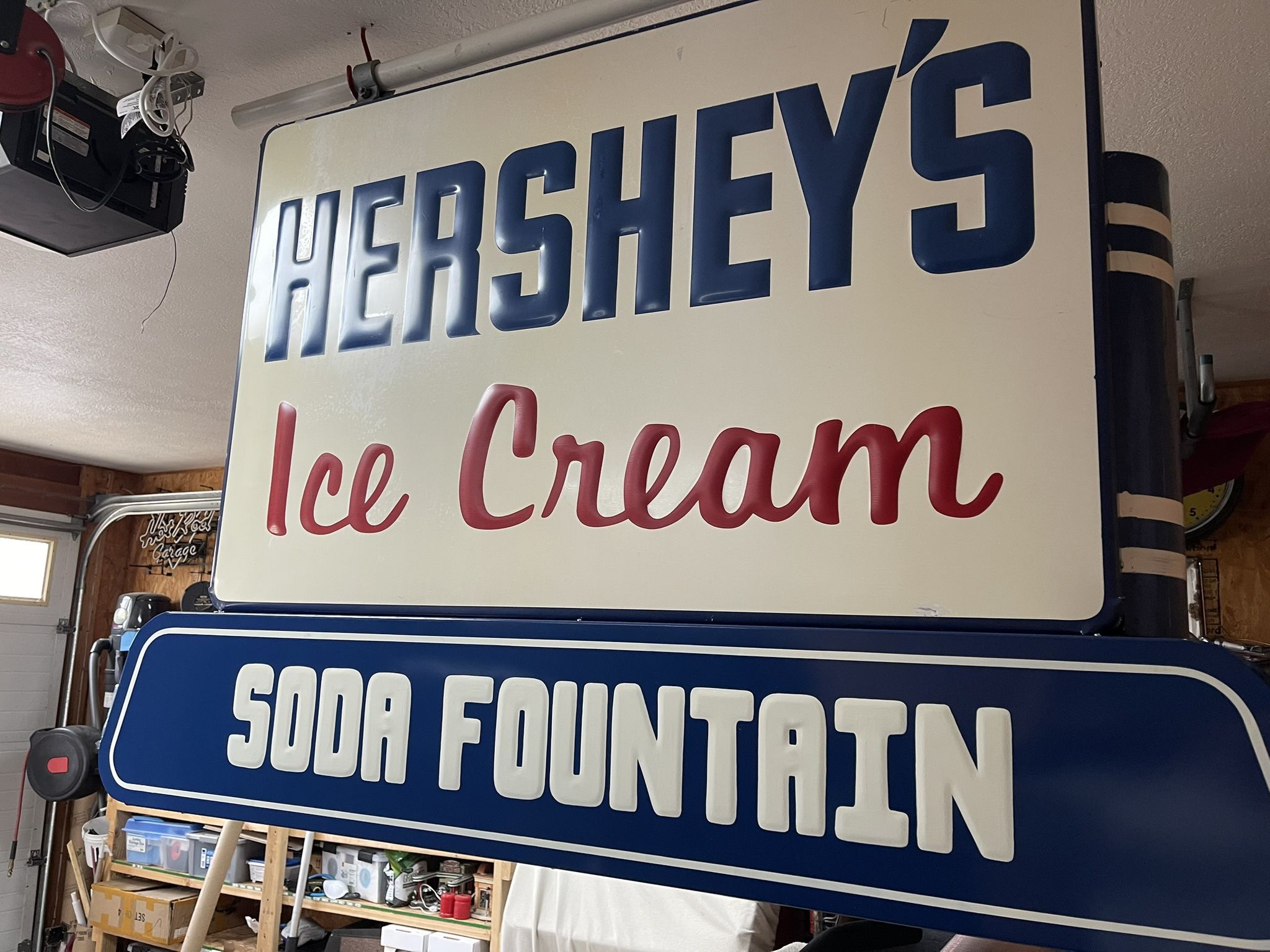 Early Hershey Ice Cream Sidewalk Sign