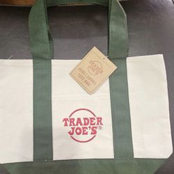 Mini Forest Green Trader Joes Tote 
