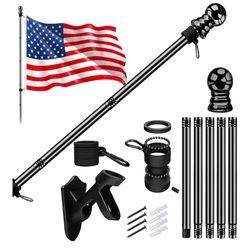 American Flag with Pole for House Outside
