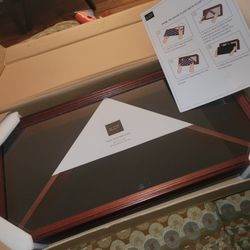 American Flag Military Display Case