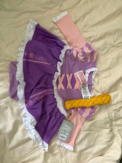 Disney Baby Rapunzel from Tangled costume dress with headband