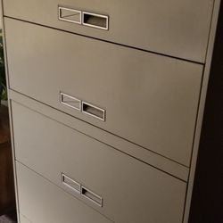 Five Draw Office Roll Out File Cabinet