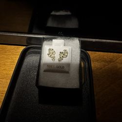 10k Gold Nugget Earrings 