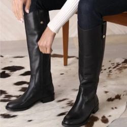 I.N.C. 100% Fawne Leather Knee-High Boots (Macy’s Exclusive)