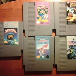 Captain Skyhawk-Phantom Fighter-Back To The Future-Karate Champ-Top Gun the 2nd Mission-Nintendo