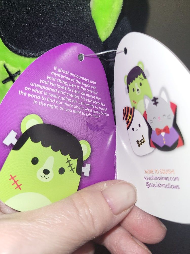 Squishmallow 8" Len The Franken-Bear, BNWT