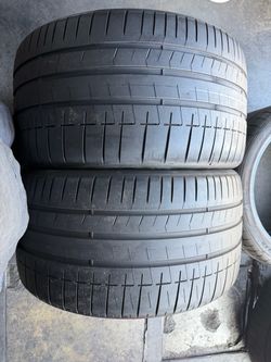 (2) 315/30ZR21 PAIR OF USED TIRES PIRELLI P ZERO R 80% LIFE !!