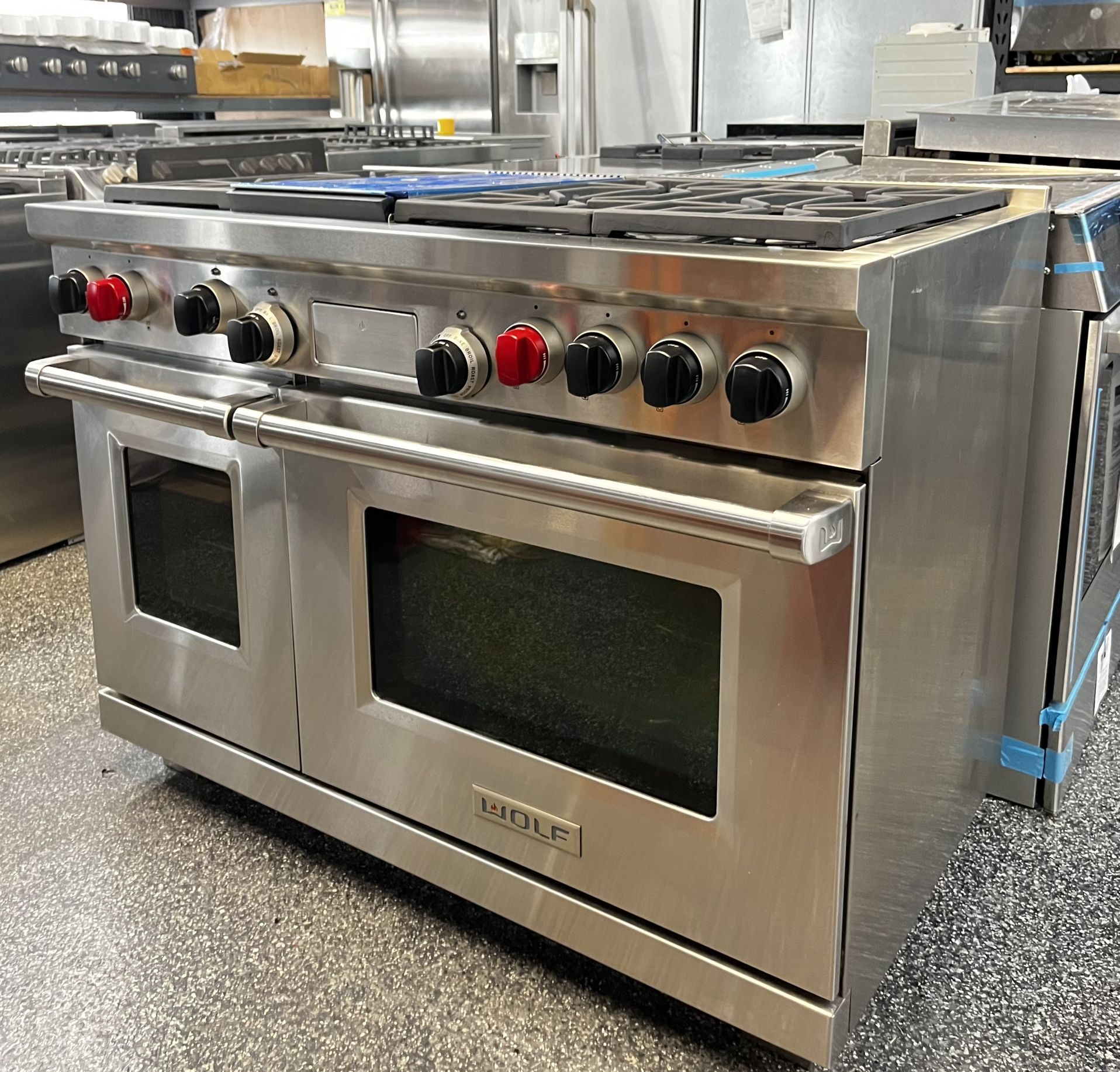 Wolf Stainless Steel 48” Legacy Model Dual Fuel Range 