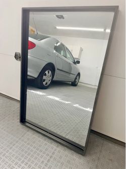 Wall Mirror with Black Frame - 25” W, 37.5 H