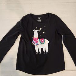 Girls Llama Sweater