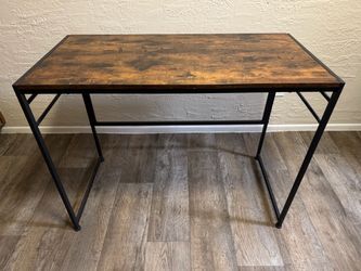 39” Computer Desk – Retro Brown & Black