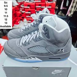 AIR JORDAN 5 RETRO WOLF GREY (MENS)