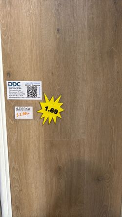 Luxury Vinyl Plank Click & Lock, 100% waterproof, $1.69 SqFt, 23.77 SqFt per box