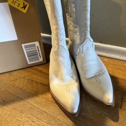 seychelles white cowboy boots 6
