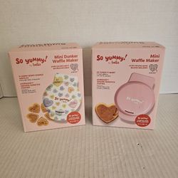 So Yummy by Bella Mini Waffle Makers NEW