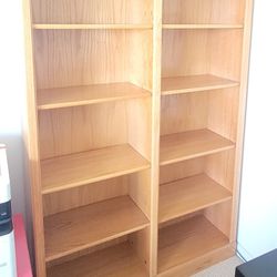 Solid Wood Bookshelf – Good Condition 