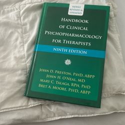 Handbook Of Clinical Psychopharmacology For therapists 