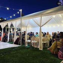 Tent Draping Drapes Chandeliers