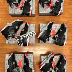 Jordan 4 Reimagine Bred Authentic GS $200 Men $300