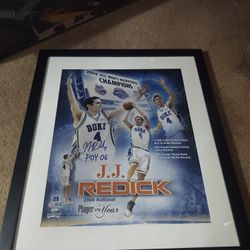 Duke Blue Devils JJ Redick Signed Photo