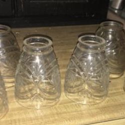 Glass bathroom vanity light covers