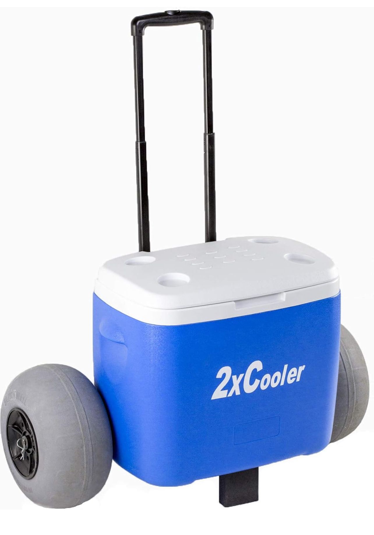 All Terrain Coolers Wheeled Cooler with Inflatable Tires