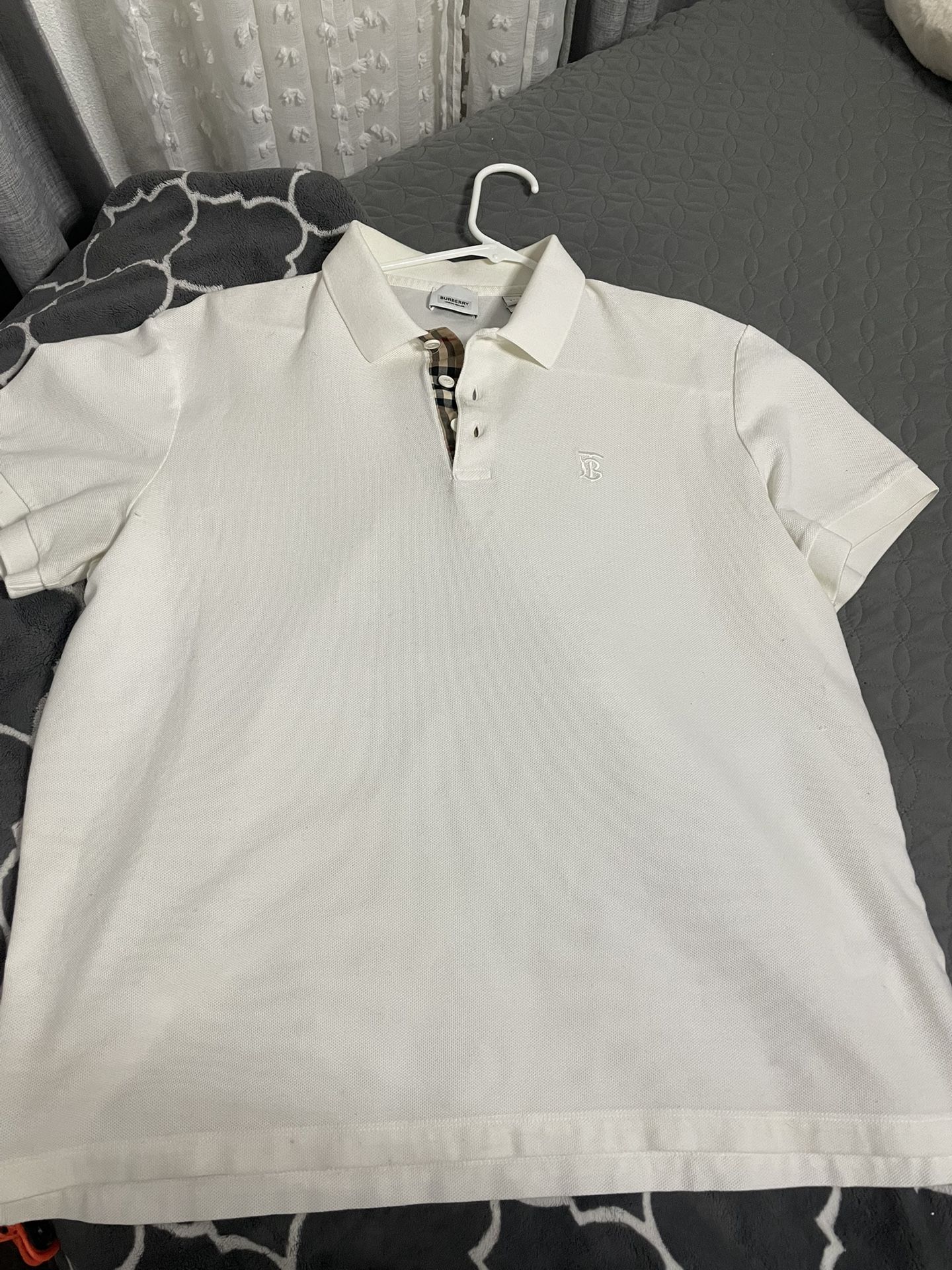 Burberry white polo 