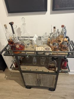 Wooden Bar cart