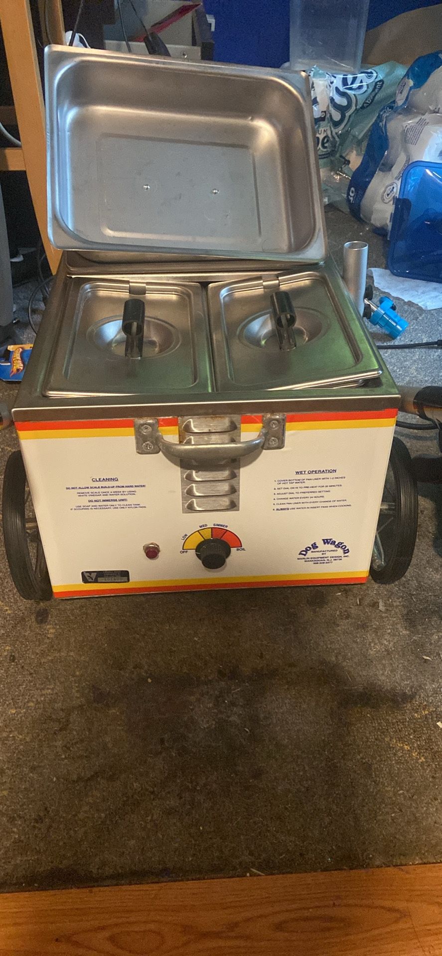 Mini hot dog machine