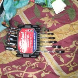 Duralast 6 Pc. SAE Reversible Ratcheting Wrench Set 