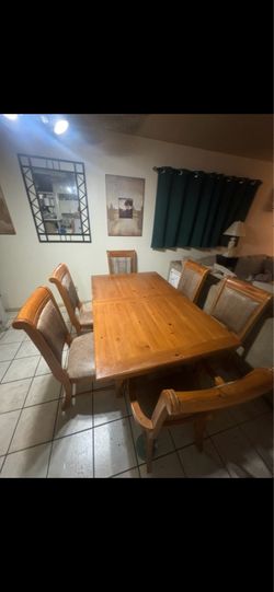 Solid wood kitchen table
