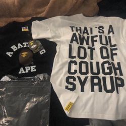 Bape Shirt And Awful Lot Of Cough Syrup Shirt