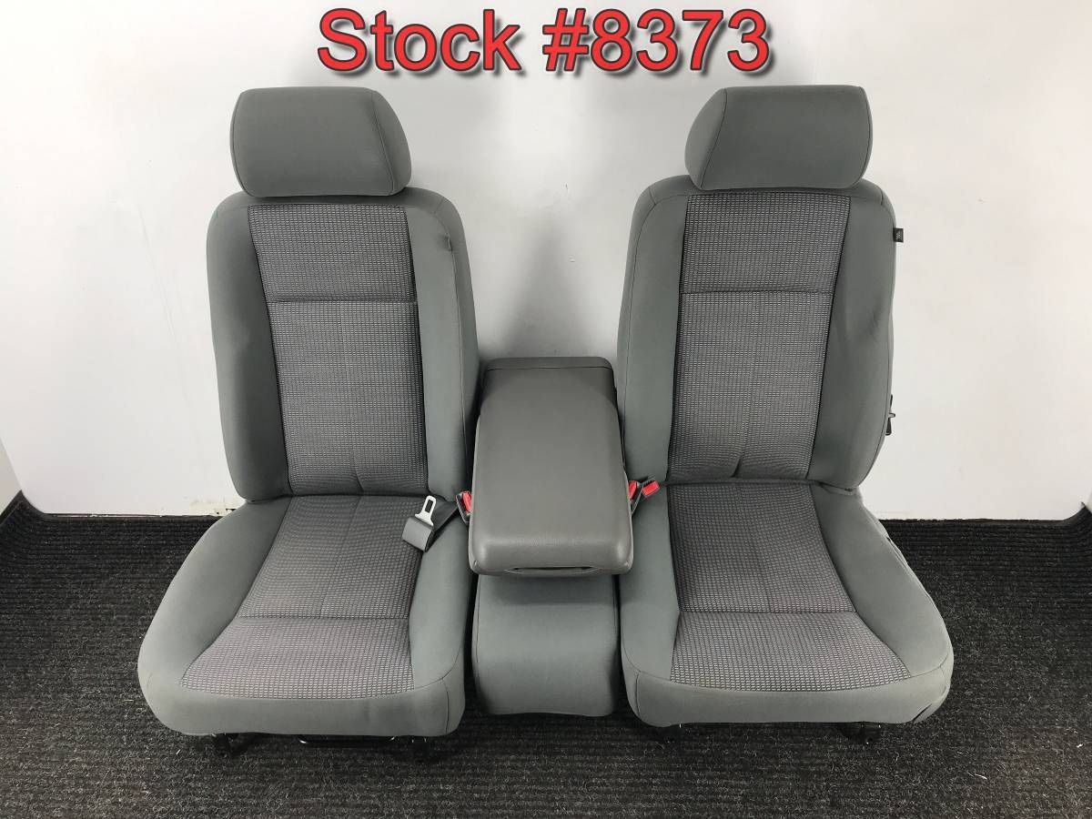2007 Dodge Dakota 40/20/40 Front Bucket Bench Console Seats Seat #8373