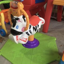Fisher Price Toy Bounce and Spin Zebra