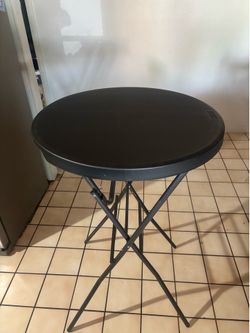 Folding Round High Top Table