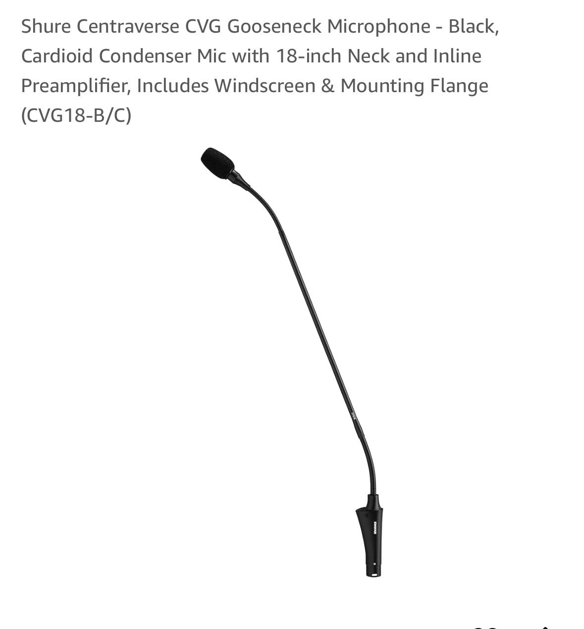 Shure Centraverse CVG Gooseneck Microphone