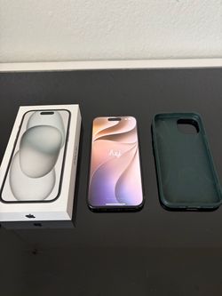 Apple iPhone 15 128GB with Box and Case