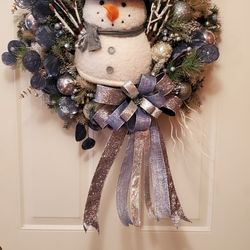 Snowman Wreath