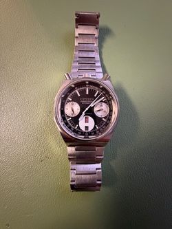 Vintage Citizen Octagon Bullhead Chronograph January 1979 Ref 67-9356