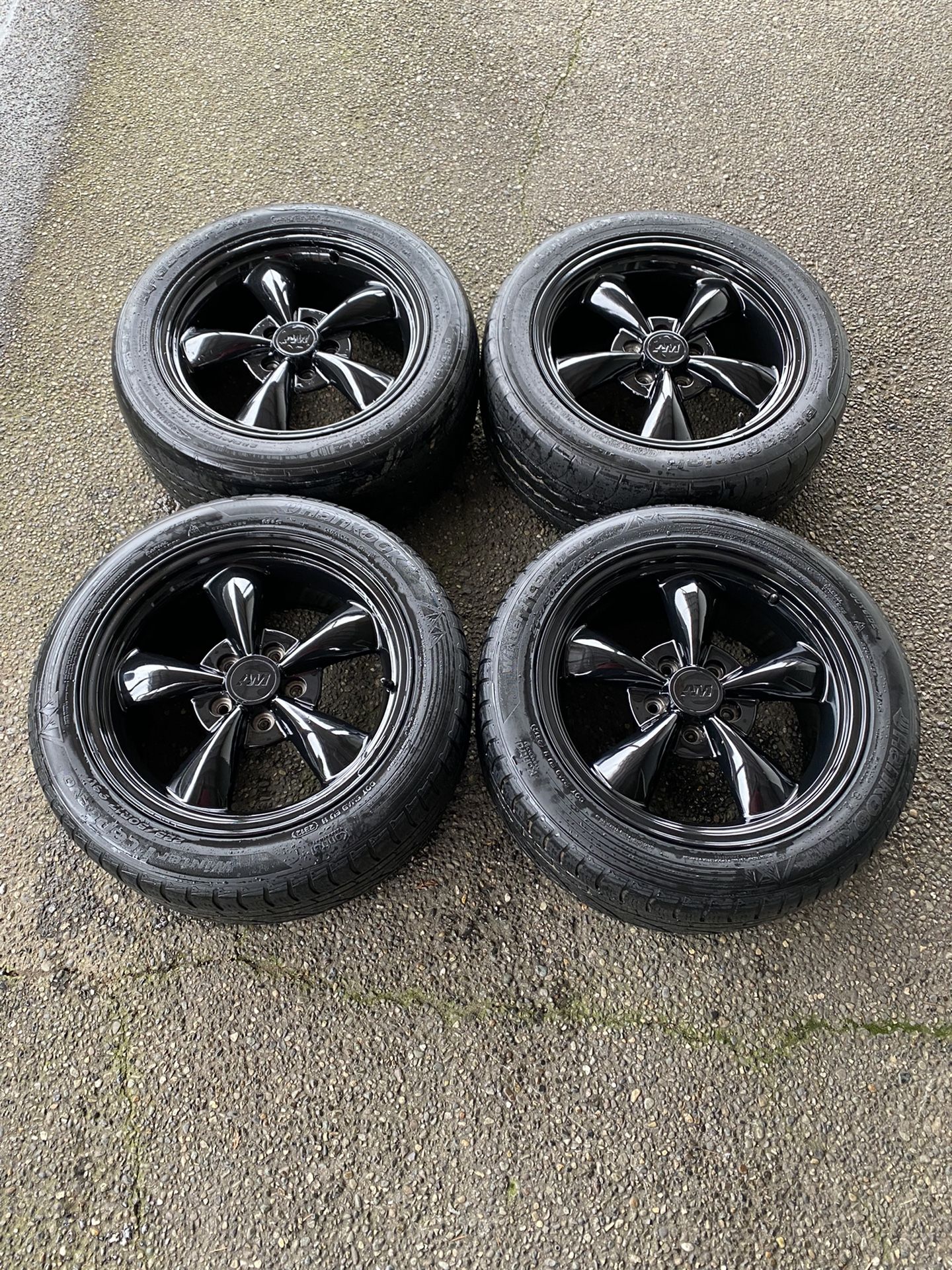 17” American Muscle Torque Thrust Wheels & Tires 5x114.3 & 5x4.5