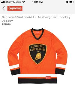 Supreme/ Lamborghini hockey jersey