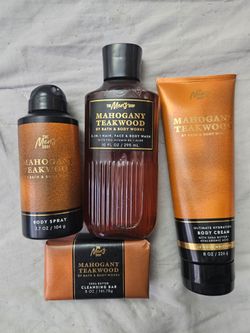 Bath & Body Works Mahogany Teakwood Men's Care Set