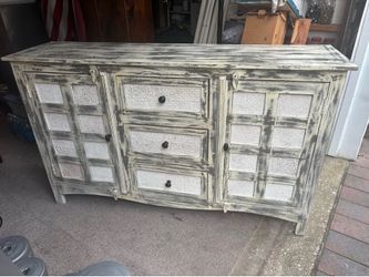 Wood Console Cabinet / TV Media Stand Storage