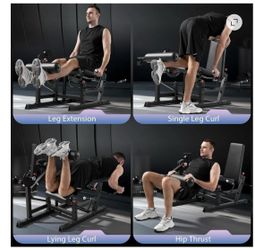 Leg extension workout machine