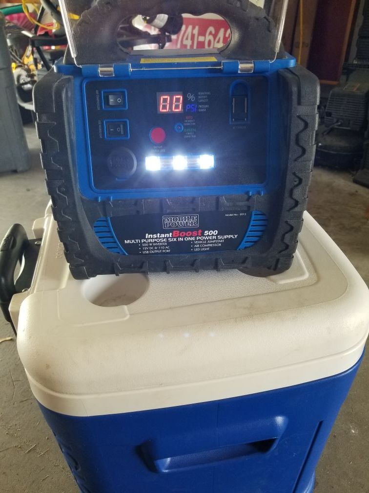 Mobile power instant boost 500 multi-purpose 6 in one vehicle Supply