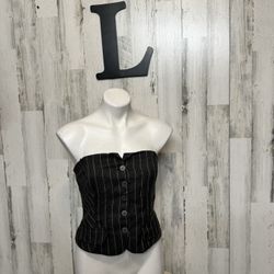 Kirious strapless blouse size large