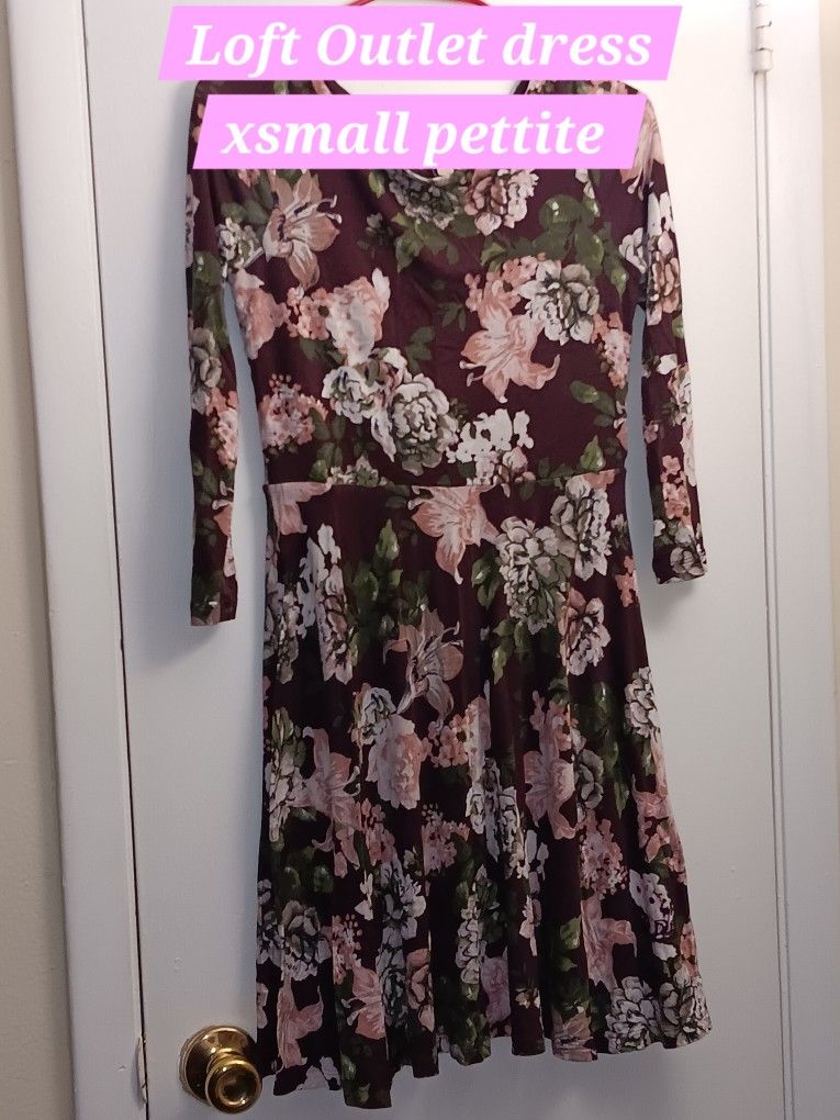 Beautiful Flower Dress Size Xsmall Pettite